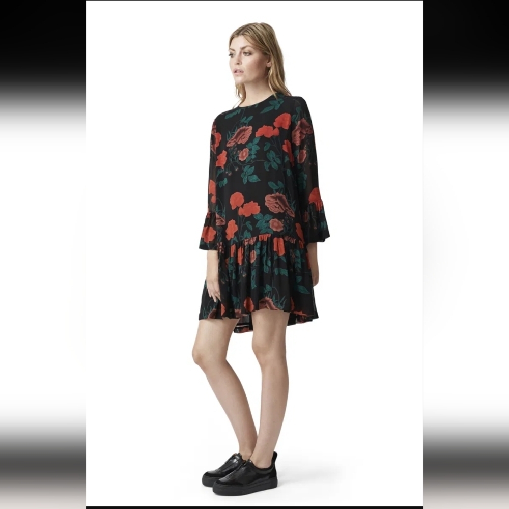 GANNI Newman Georgette Dress